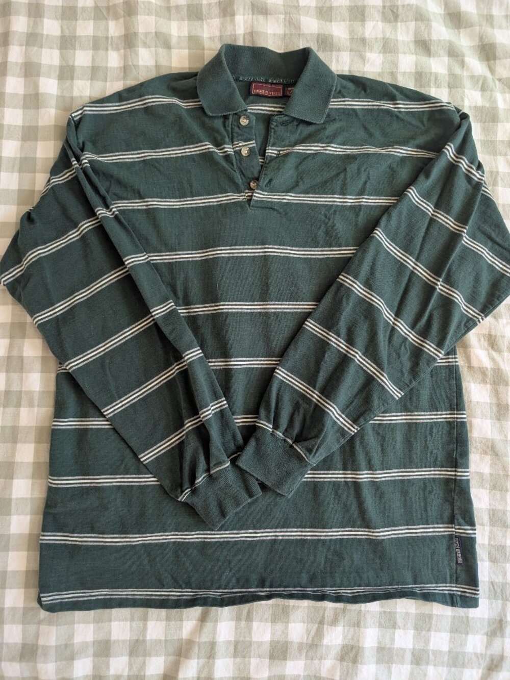 Higher State Rugby-Style Polo Long Sleeve Shirt